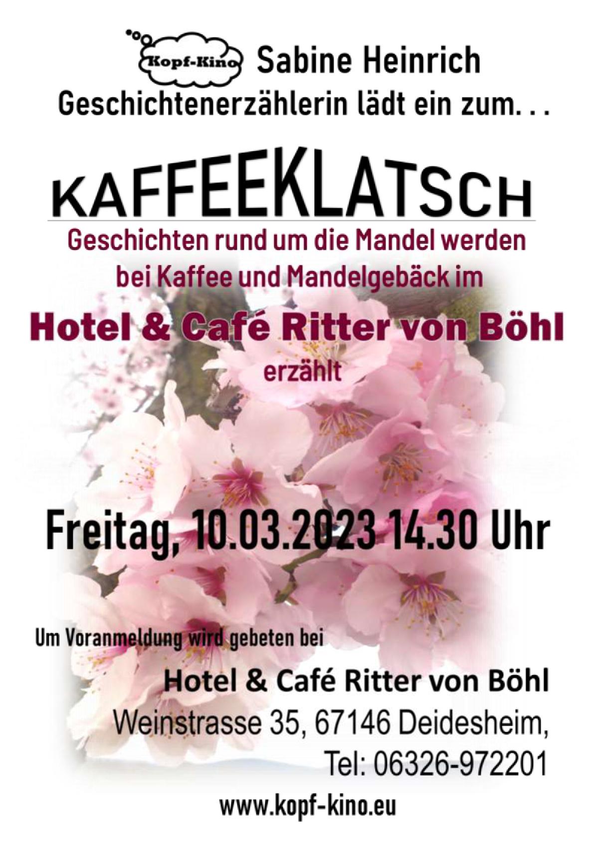 "Kaffeeklatsch" Hotel & Café Ritter von Böhl